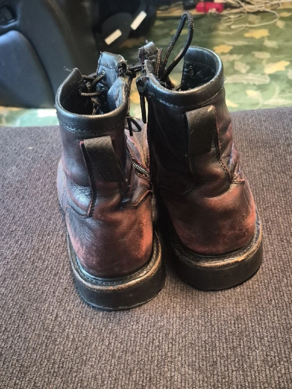 Thursday Boot Company Dark Brown Leather Lace-Up Work Boots